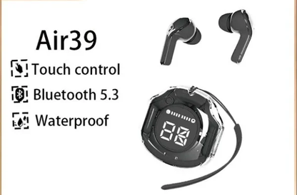 Air 39 Earbuds – Air 39 Transparent Earbuds – Air 39 Original Earbuds – High Quality Sound – Bluetooth 5.3 – Accurate Right Left – Super Bass – Super Sound – Hd Calling – Enc Technology (random Color)