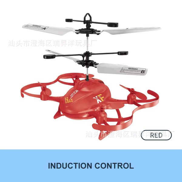 Child Palm Induction Aircraft Remote Control Helicopter Toy For Kids (random Color)