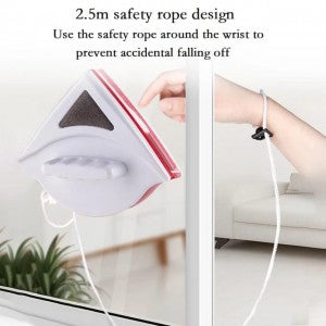 Double Side Magnetic Window Cleaner| Triangle Double Sided Magnetic Glass Cleaning (random Color)