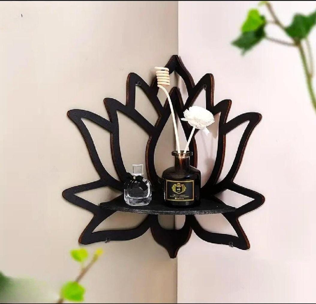 3 Pcs Lotus Shaped Wall Shelf