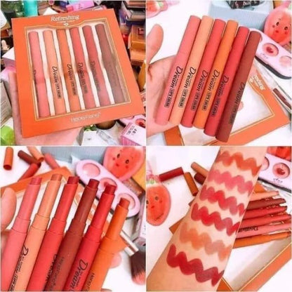 (pack Of 6) Heng Fang Refreshing Matte Lipstick