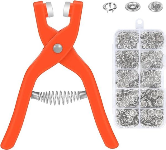 Tich Button Machine Plier Plastic Body | Button Fixer Plastic Body With 25 Buttons