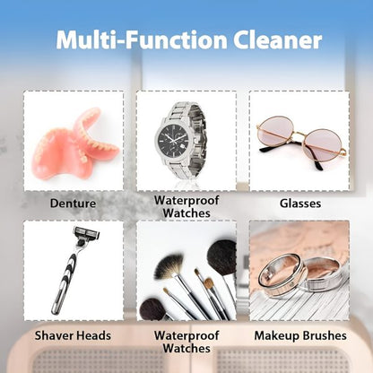 Ultrasonic Cleaner Jewelry Watch Eye Glasses Ring Makeup Brush Cleaning Machine (random Color)